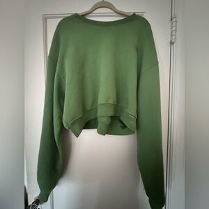 SET Active Green Cropped Sweatshirt
